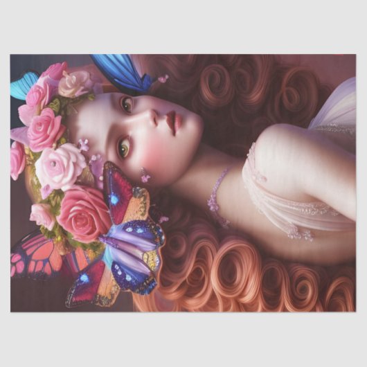 ファンタジーの美しい妖精のプリンセスの分離 薄葉紙 (正面)