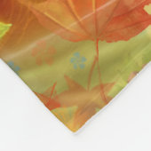 ファンタジーの美しい妖精の女の秋 フリースブランケット (角)