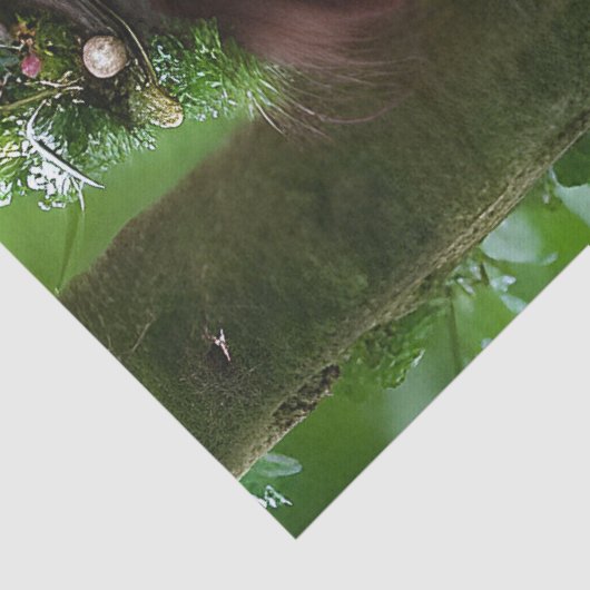 ファンタジーの美しい森の妖精のデコパージュ 薄葉紙 (詳細)