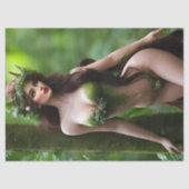 ファンタジーの美しい森の妖精のデコパージュ 薄葉紙 (正面)