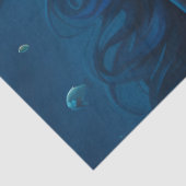 ファンタジーの美しい青の人魚のデコパージュ 薄葉紙 (詳細)