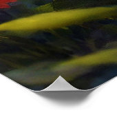 ファンタジーの美しい青の妖精の女の子 ポスター (角)