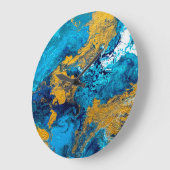 ファンタジーの色：芸術的抽象芸術背景。 ラージ壁時計 (傾斜)