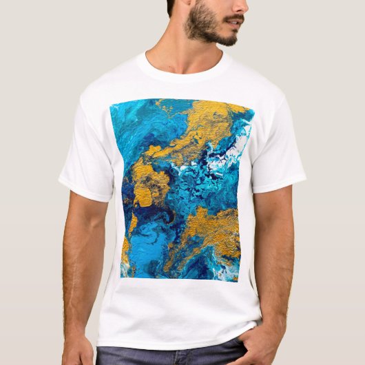 ファンタジーの色：芸術的抽象芸術背景。 Tシャツ (正面)