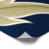 ファンタジーの花レトロ、ヴィンテージ、ジャコビーンのembr ポスター (角)