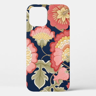 ファンタジーの花レトロ、ヴィンテージ、ジャコビーンのembr iPhone 12ケース