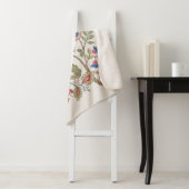 ファンタジーの花レトロ,ヴィンテージ,ジャコビーン刺繍 シェルパブランケット (インサイチュ)