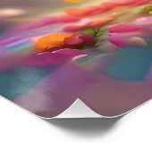 ファンタジーの花付き可愛いネズミ ポスター (コーナー)