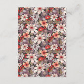 ファンタジーの花結婚 – エンクロージャのカード垂直 エンクロージャーカード (裏面)