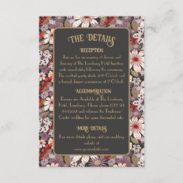 ファンタジーの花結婚 – エンクロージャのカード垂直 エンクロージャーカード