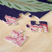 ファンタジーの花:暗いインディアンのモチーフ ジグソーパズル (側面)