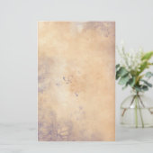 ファンタジーの花-紫色 便箋 (スタンド正面)