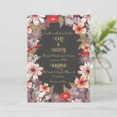 ファンタジーの花 – 結婚式招待状 招待状 (スタンド正面)