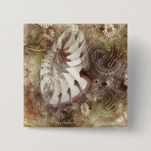 ファンタジーの花 缶バッジ (正面)