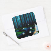 ファンタジーの芸術の妖精のステッカー スクエアシール (封筒)