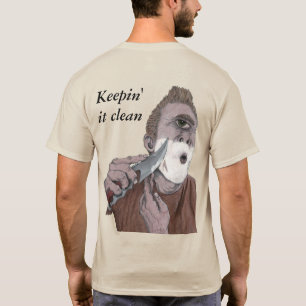 ファンタジーの芸術のTシャツを剃るギリシャのシクロプスナイフ Tシャツ