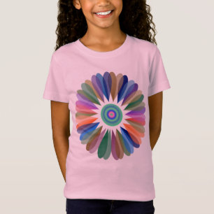 ファンタジーの虹の花のTシャツ Tシャツ