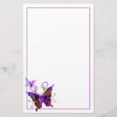ファンタジーの蝶 便箋 (正面)