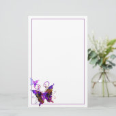 ファンタジーの蝶 便箋 (スタンド正面)