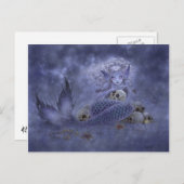 ファンタジーの郵便はがき-暗い人魚 ポストカード (正面/裏面)