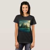 ファンタジーの都市(3) Tシャツ (正面フル)