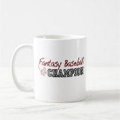 ファンタジーの野球のチャンピオン コーヒーマグカップ (左)