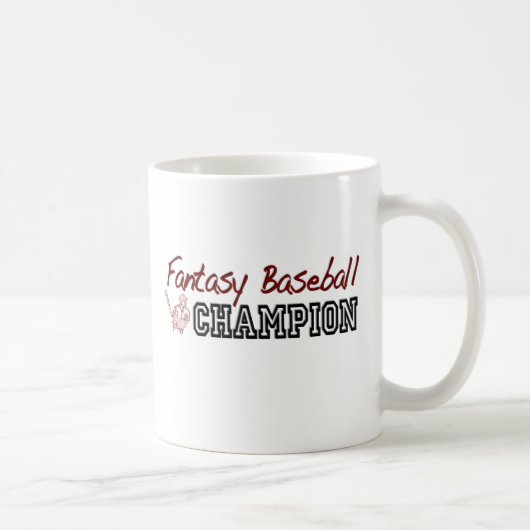 ファンタジーの野球のチャンピオン コーヒーマグカップ (右)