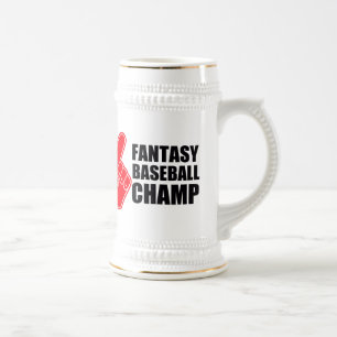 ファンタジーの野球のチャンピオン ビールジョッキ
