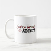 ファンタジーの野球の常習者 コーヒーマグカップ (左)