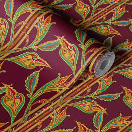 ファンタジーの金ゴールド赤離れのつる植物 壁紙