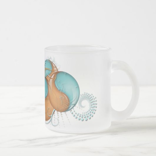 ファンタジーの陰陽2 フロストグラスマグカップ (右)