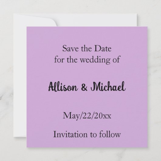 ファンタジーの風景、トロピックと夢 セーブザデート (裏面)