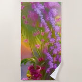 ファンタジーの風景、トロピックと夢 ビーチタオル (正面)