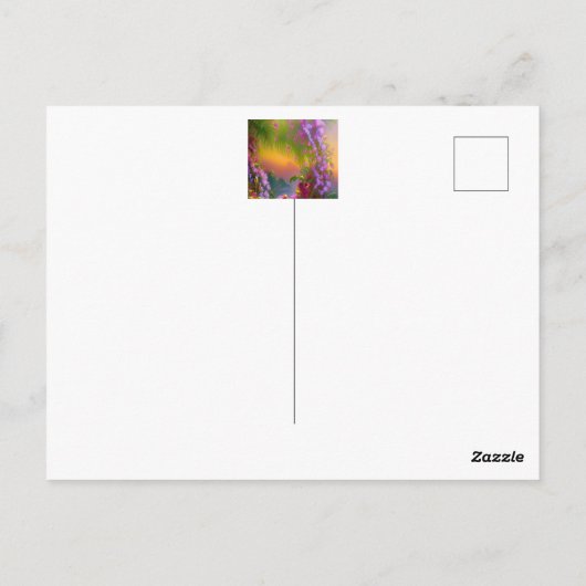 ファンタジーの風景、トロピックと夢 ポストカード (裏面)