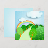 ファンタジーの風景、招待 招待状 (正面/裏面)