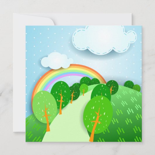 ファンタジーの風景、招待 招待状 (正面)