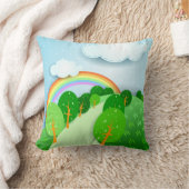 ファンタジーの風景、枕 クッション (ブランケット)