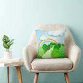 ファンタジーの風景、枕 クッション (椅子)