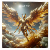 ファンタジーの飛んでいる可愛い翼の戦士 タイル (正面)