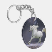 ファンタジーの馬: ユニコーン キーホルダー (正面左)