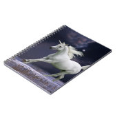 ファンタジーの馬: ユニコーン ノートブック (左側)