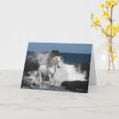 ファンタジーの馬: 南海 カード (黄色い花)