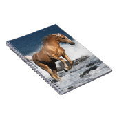 ファンタジーの馬: 夏のしぶき ノートブック (右側)