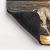 ファンタジーの馬: 日没 マウスパッド (コーナー)