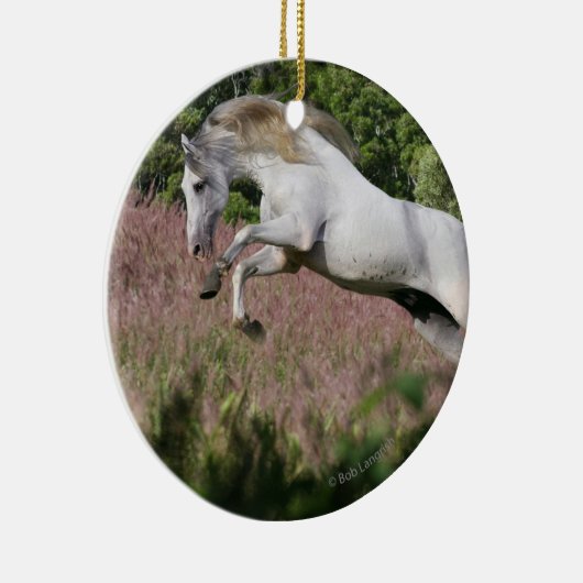 ファンタジーの馬: 春のギャロップ セラミックオーナメント (右)