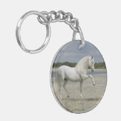 ファンタジーの馬: 湖の主 キーホルダー (正面左)