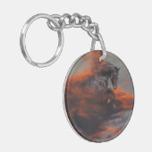 ファンタジーの馬: 雲 キーホルダー (正面左)