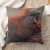 ファンタジーの馬: 雲 クッション (ブランケット)