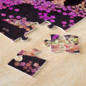 ファンタジーの魔法のユニコーンの抽象美術 ジグソーパズル (側面)