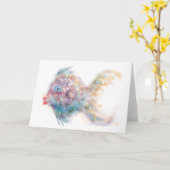 ファンタジーの魚: ルーシー カード (黄色い花)